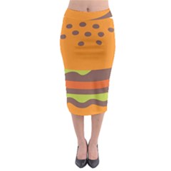 Hamburger Midi Pencil Skirt