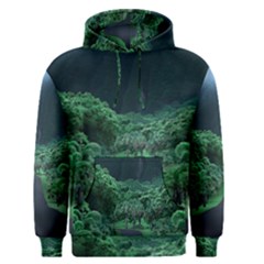 Jungle Road Hawaii Asphalt Mountains Green Men s Core Hoodie by Bedest