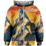 Himalaya Nature Mountain Kids  Zipper Hoodie Without Drawstring