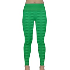 Green Lego Texture, Lego Background, Lego Texture, Green Lightweight Velour Classic Yoga Leggings