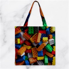 Lego, Toy Block, Colorfulness, Kids Zipper Grocery Tote Bag by kyorashop23