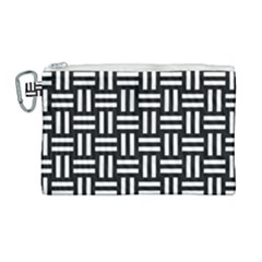 Frets Mosaic Pattern Geometric Canvas Cosmetic Bag (large)