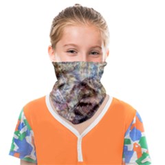 Mono Pour Blend  Face Covering Bandana (kids) by kaleidomarblingart