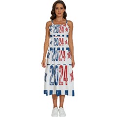 Kamala Harris 2024 Walz Sleeveless Shoulder Straps Boho Dress by Safari