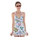 Leaf seamless pattern  Halter Dress Swimsuit  View1