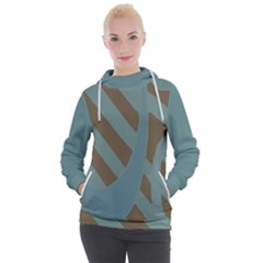 Earthbound Geometry Print Women s Hooded Pullover by dflcprintsclothing