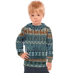 Holmes Christmas Jumper On Blueish Acrylic Kids  Hooded Pullover