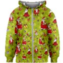 Background With Santa Claus, Christmas Decorations Kids  Zipper Hoodie Without Drawstring View1