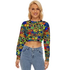 Circles, Colorful Lightweight Long Sleeve Sweatshirt