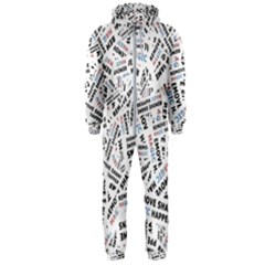 Embrace The Magic Inspirational Phrase Pattern Hooded Jumpsuit (men) by dflcprintsclothing