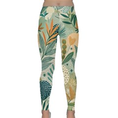 Leaves Pattern Flora Classic Yoga Leggings by Salmanaz77