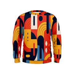 Abstract Pattern Design Kids  Sweatshirt