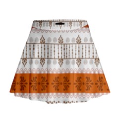 Ethnic Traditional Seamless Pattern Mini Flare Skirt