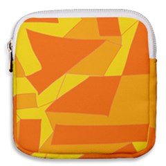 Pattern Abstract Triangle Simple Mini Square Pouch by Bedest