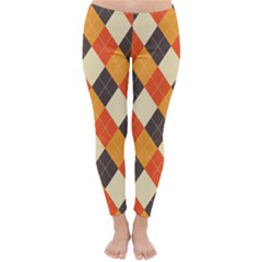 Halloween Argyle Pattern  Classic Winter Leggings