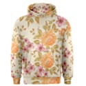 Peony Flower Pattern Background Men s Core Hoodie View1