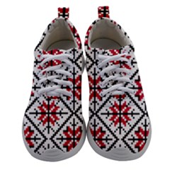 Ukrainian Folk Seamless Pattern Ornament Ethnic Ornament Border Element Traditional Art Women Athletic Shoes