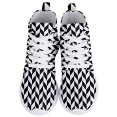 Black And White Pattern Women s Lightweight High Top Sneakers