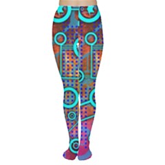 Abstract Tech Galaxy Design Tights by ExtraGoodSauce