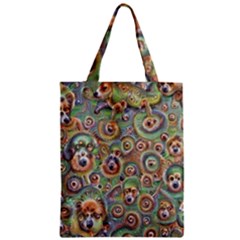 Surreal Abstract Early Ai Art Zipper Classic Tote Bag by ExtraAwesomeSauce