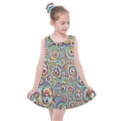 Surreal Abstract Early Ai Art Kids  Summer Dress by ExtraAwesomeSauce