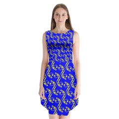 Eye Of Horus Pattern Sleeveless Chiffon Dress   by ExtraGoodSauce