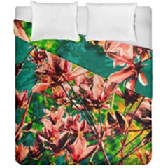 Abstract Floral Artwork Duvet Cover Double Side (california King Size)