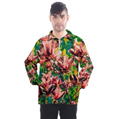 Abstract Floral Artwork Men s Half Zip Pullover by ExtraAwesomeSauce