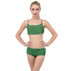 St  Patrick s Day Clovers Layered Top Bikini Set by ExtraAwesomeSauce