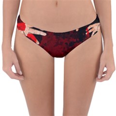 Horror Themed Bloody Hands Reversible Hipster Bikini Bottoms by ExtraAwesomeSauce