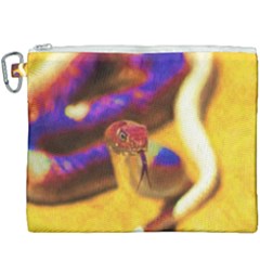 Vibrant Forked-tongue Snake Art Canvas Cosmetic Bag (xxxl)