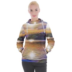 Serene Sunset Over Water Women s Hooded Pullover by ExtraGoodSauce