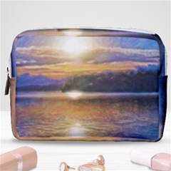 Serene Sunset Over Water Make Up Pouch (medium) by ExtraAwesomeSauce