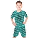 Peaceful Japanese Kanji Design Kids  T-Shirt and Shorts Set View1