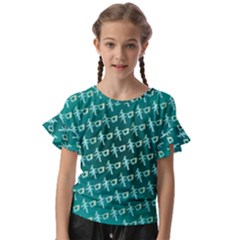 Peaceful Japanese Kanji Design Kids  Cut Out Flutter Sleeves by ExtraAwesomeSauce