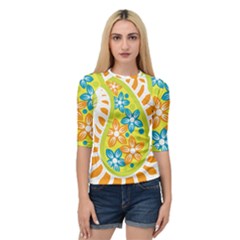 Art, Circle, Event, Floral Design, Font, Motif, Pattern, Plant, Rectangle, Symmetry Quarter Sleeve Raglan T-shirt