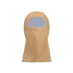 An Orange And Yellow Background With A Pattern Balaclava Face Mask by catchydesignhill