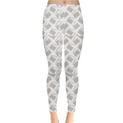 Gray Pattern With Movie Cinema Clapper Pattern Women s Leggings by CoolDesigns