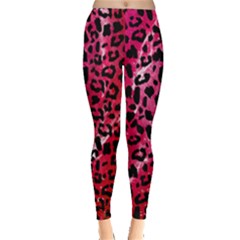 Pink Leopard Print Leggings by CoolDesigns