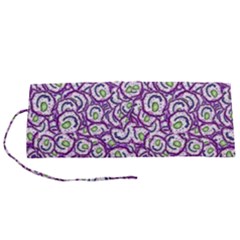 Funny Bacterias Drawing Motif Random Pattern Roll Up Canvas Pencil Holder (s) by dflcprintsclothing