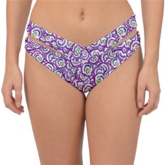 Funny Bacterias Drawing Motif Random Pattern Double Strap Halter Bikini Bottoms by dflcprintsclothing