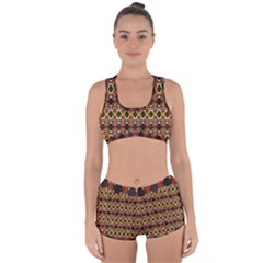 Colorful Geometric Pattern Design Racerback Boyleg Bikini Set by ExtraAwesomeSauce