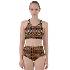 Colorful Geometric Pattern Design Racer Back Bikini Set by ExtraAwesomeSauce