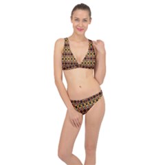 Colorful Geometric Pattern Design Classic Banded Bikini Set  by ExtraAwesomeSauce