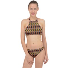 Colorful Geometric Pattern Design Halter Bikini Set by ExtraAwesomeSauce