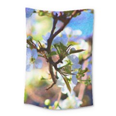 Springtime Pear Tree Blossoms Small Tapestry by ExtraAwesomeSauce