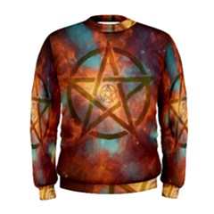 Enchanted Nebula Pentagram Art Men s Sweatshirt by ExtraGoodSauce