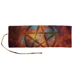 Enchanted Nebula Pentagram Art Roll Up Canvas Pencil Holder (m) by ExtraAwesomeSauce