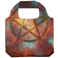 Enchanted Nebula Pentagram Art Foldable Grocery Recycle Bag by ExtraAwesomeSauce