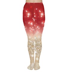 Abstract, Christmas, Glittery, Gold, Red Tights